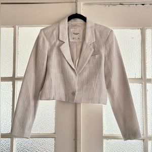 Cropped Tweed Blazer